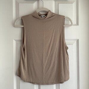 Aritzia Babaton Vince Mock-Neck Tank Top